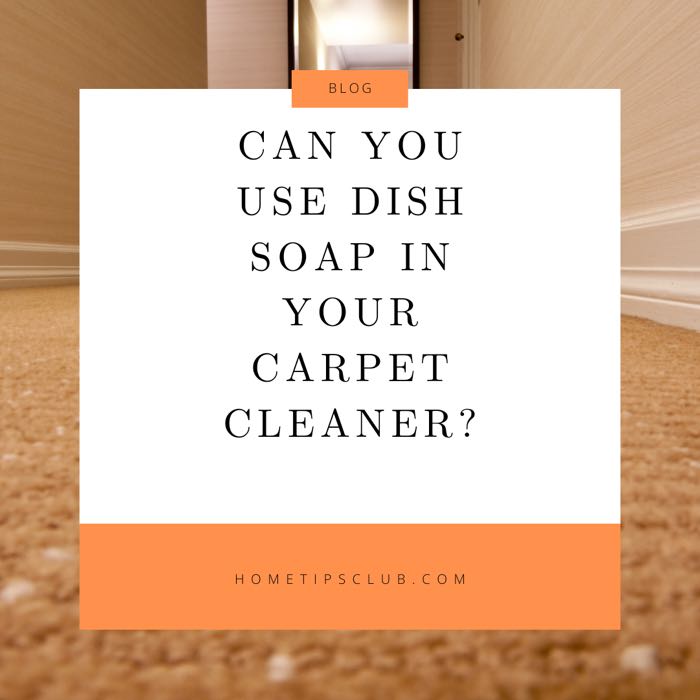 Can You Use Dish Soap In Your Carpet Cleaner? (Last Resort Options)