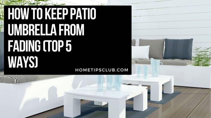 How to Keep Patio Umbrella from Fading (Top 5 Ways)