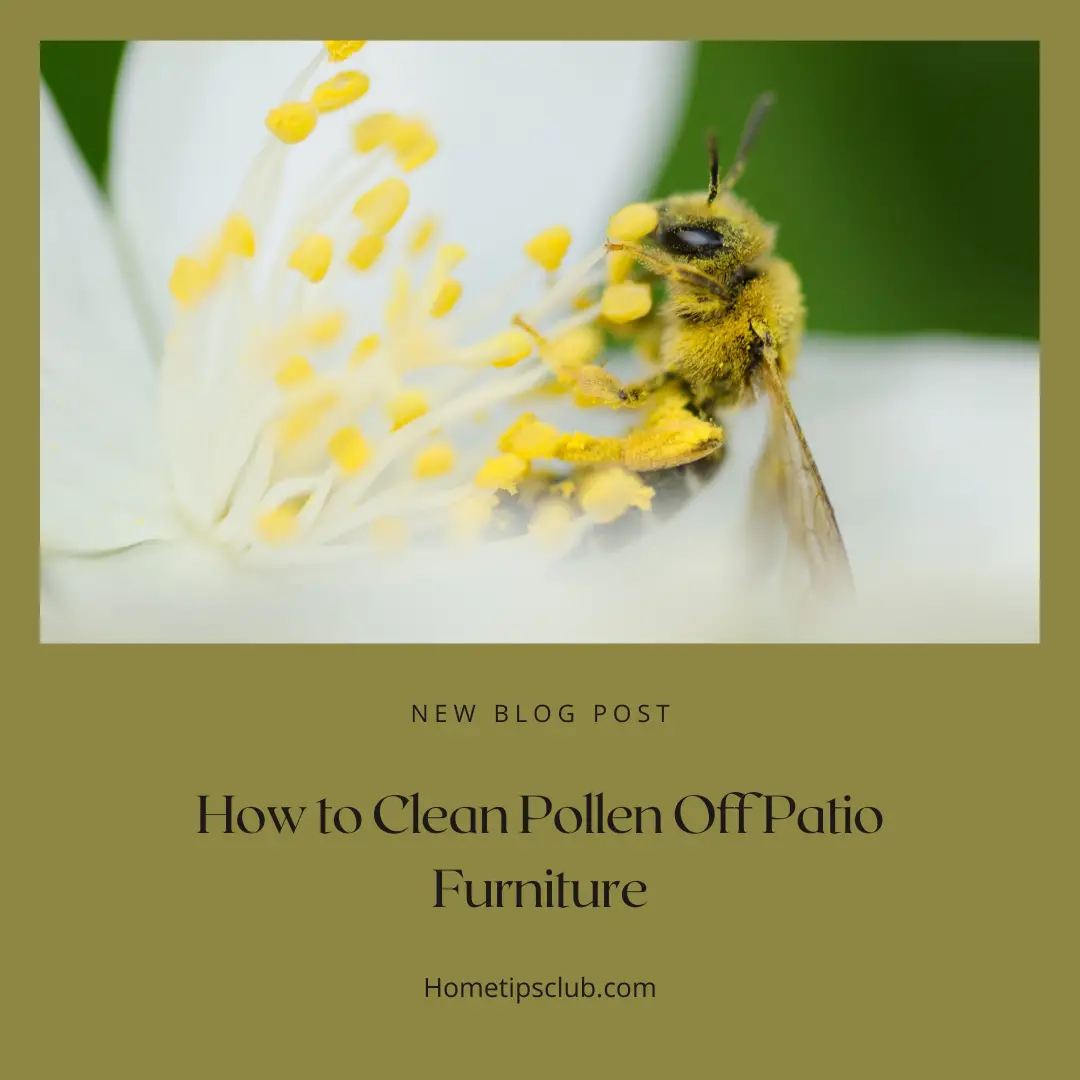 How to Clean Pollen Off Patio Furniture
