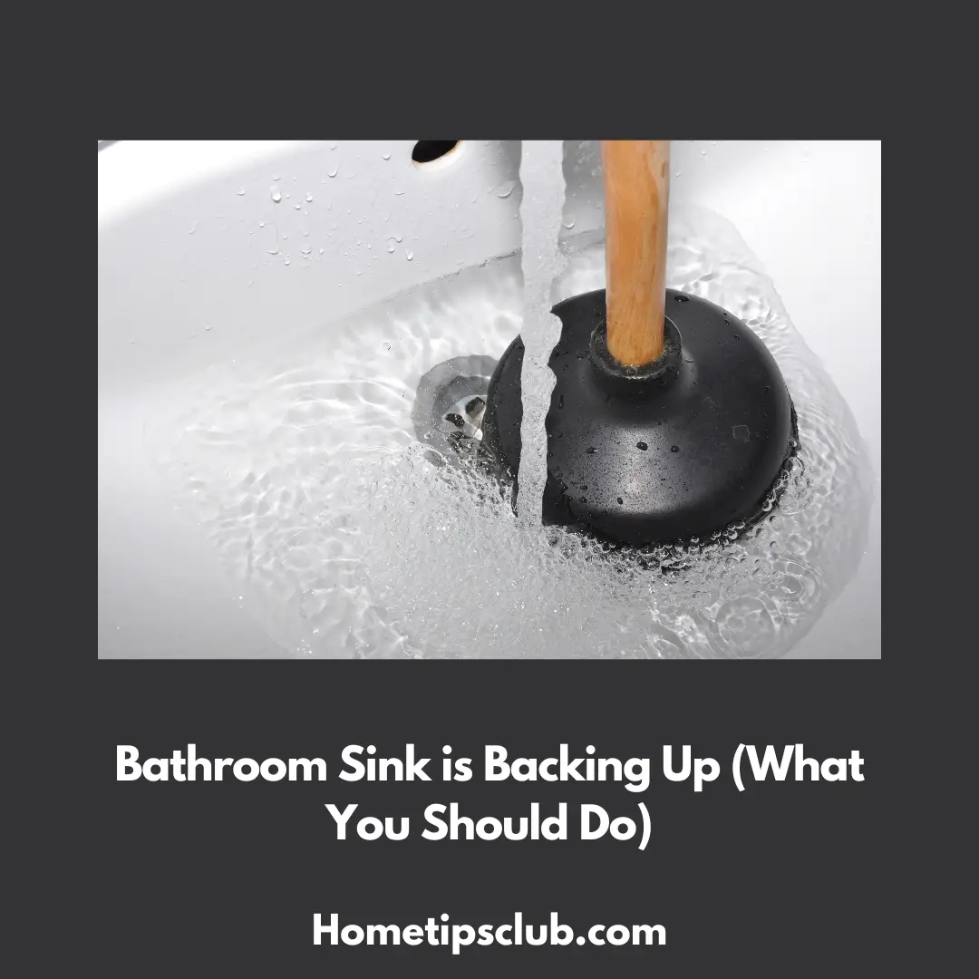 Bathroom Sink is Backing Up (What You Should Do)