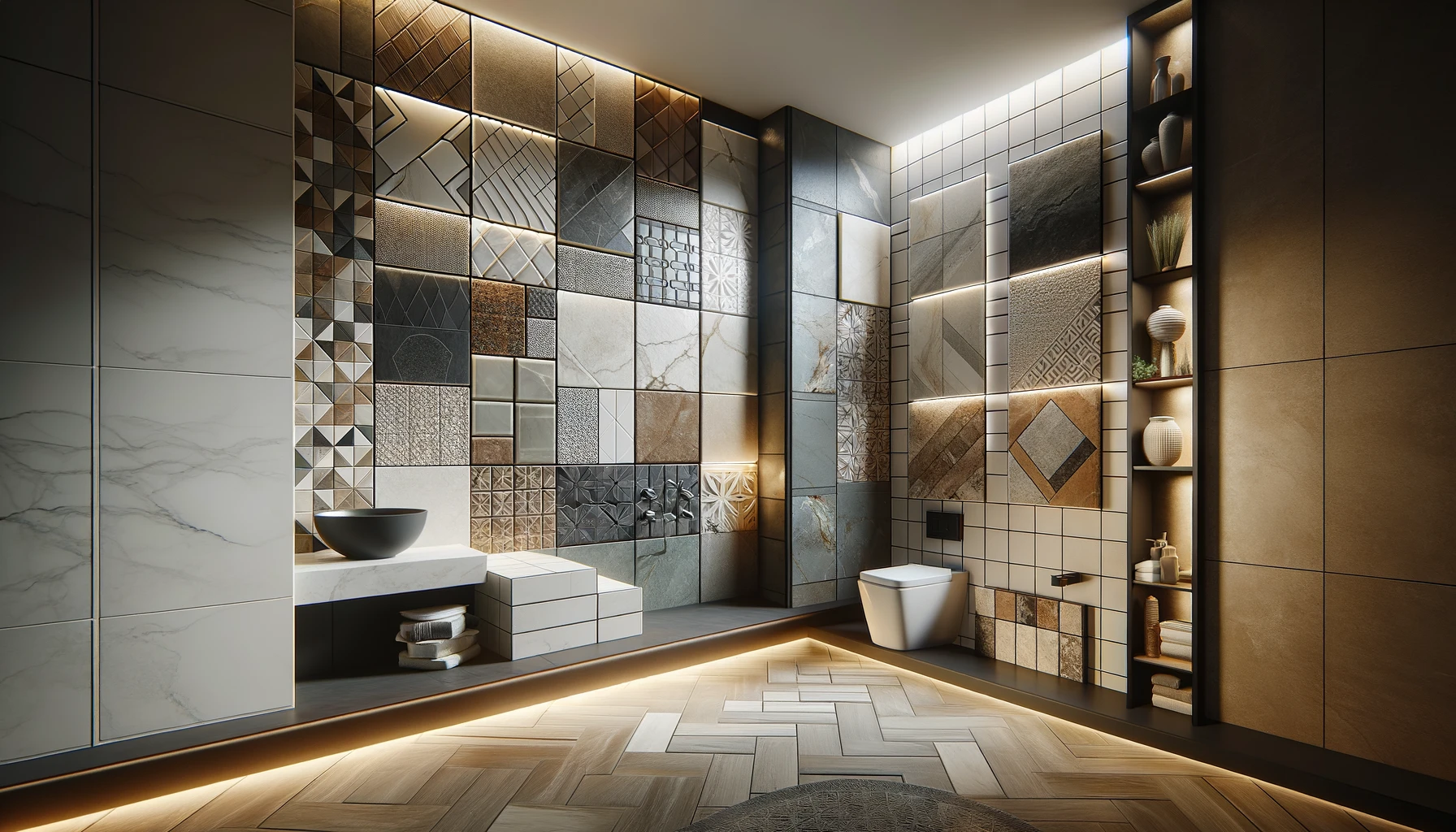 11 Tile Ideas For Bathroom Walls