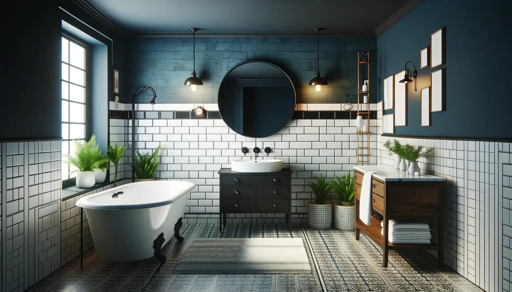 7 Half Tiled Bathroom Ideas 