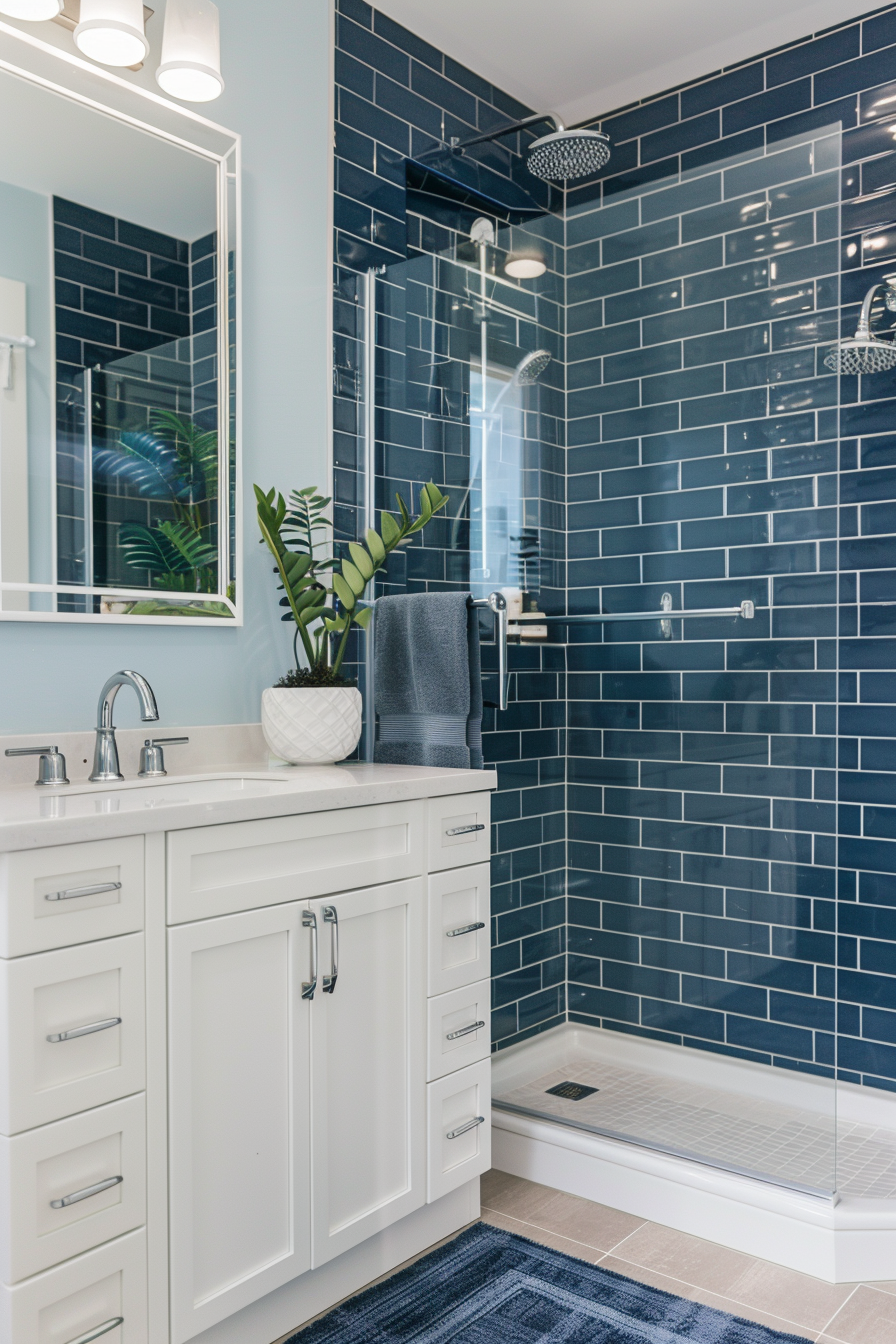 Navy Blue Bathroom Ideas 