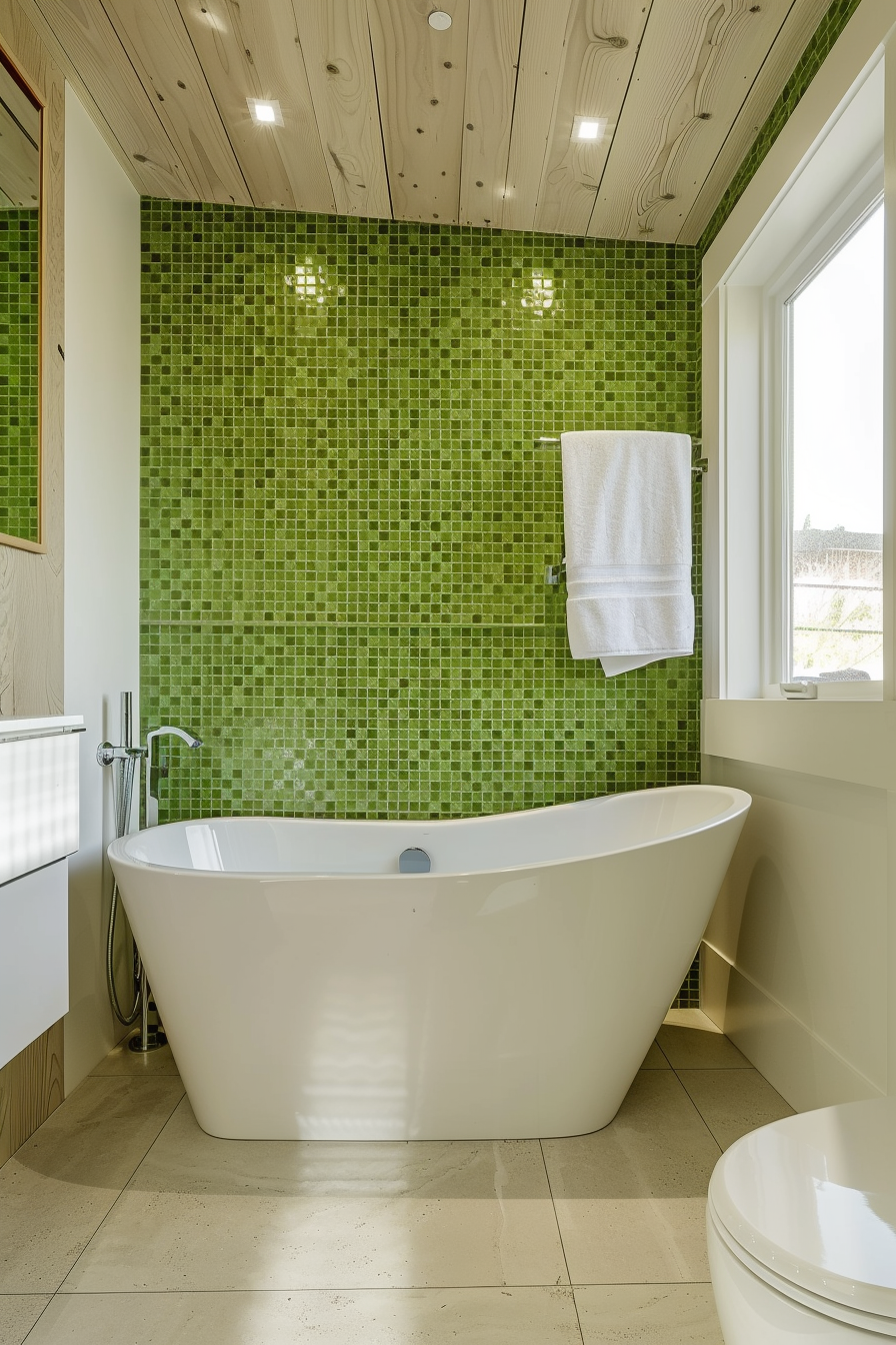 Green Bathroom Tile Ideas 